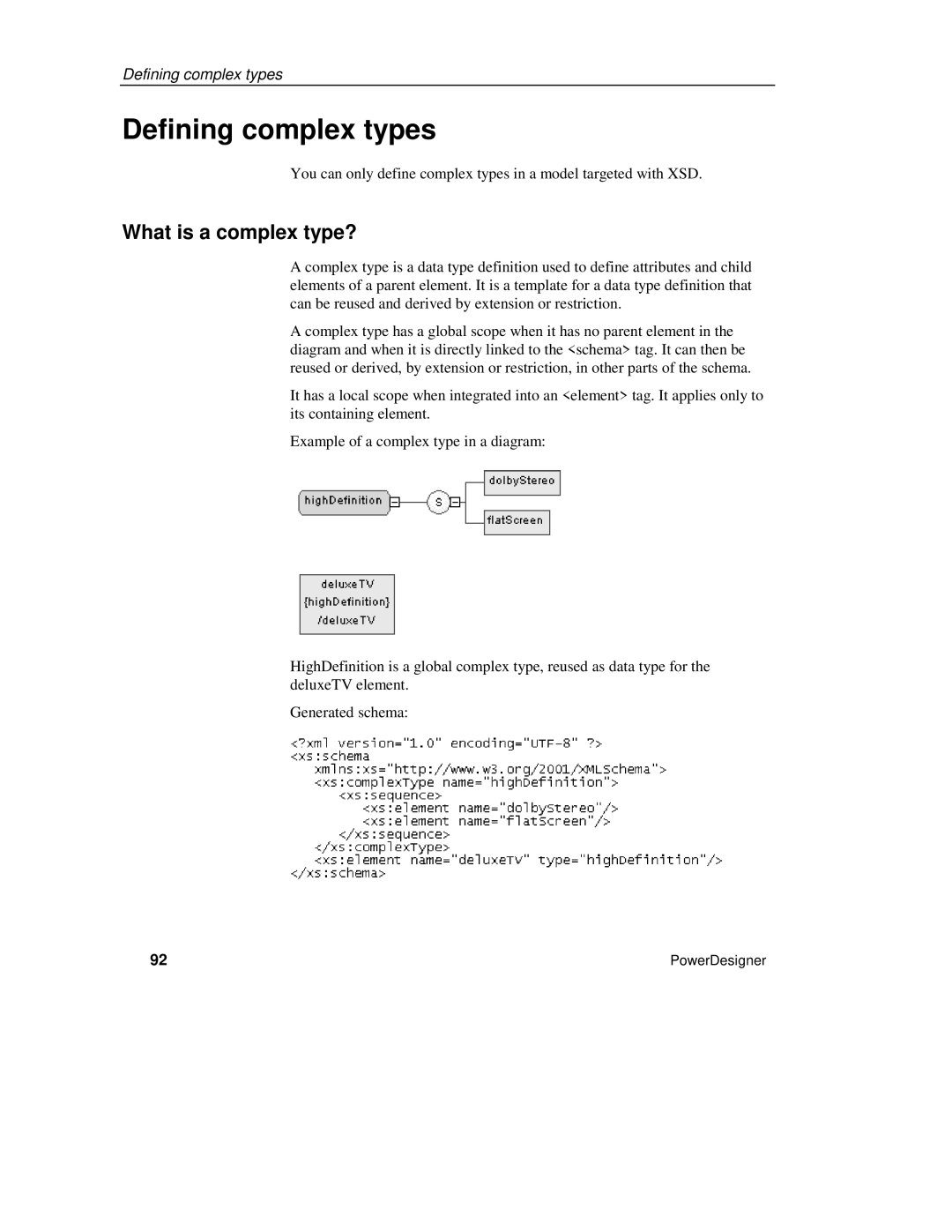 Sybase XML manual Defining complex types, What is a complex type? 