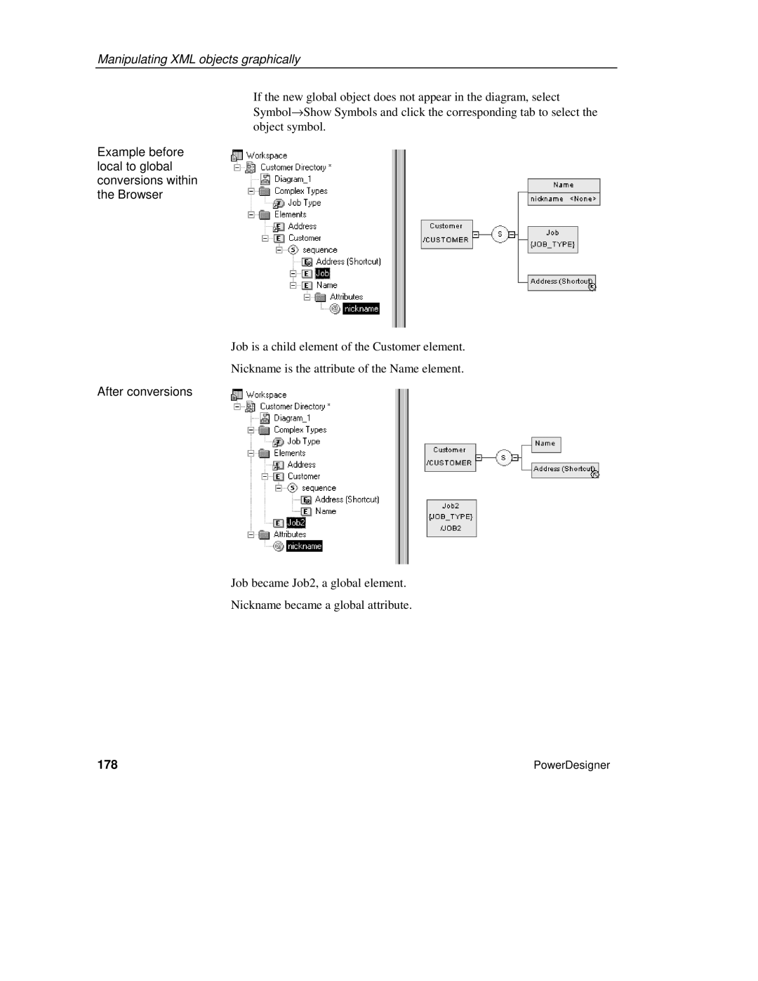 Sybase XML manual After conversions, 178 