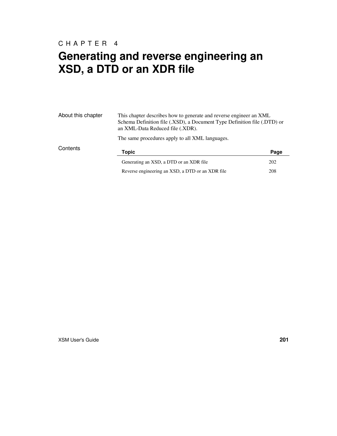 Sybase XML manual Contents, 201 