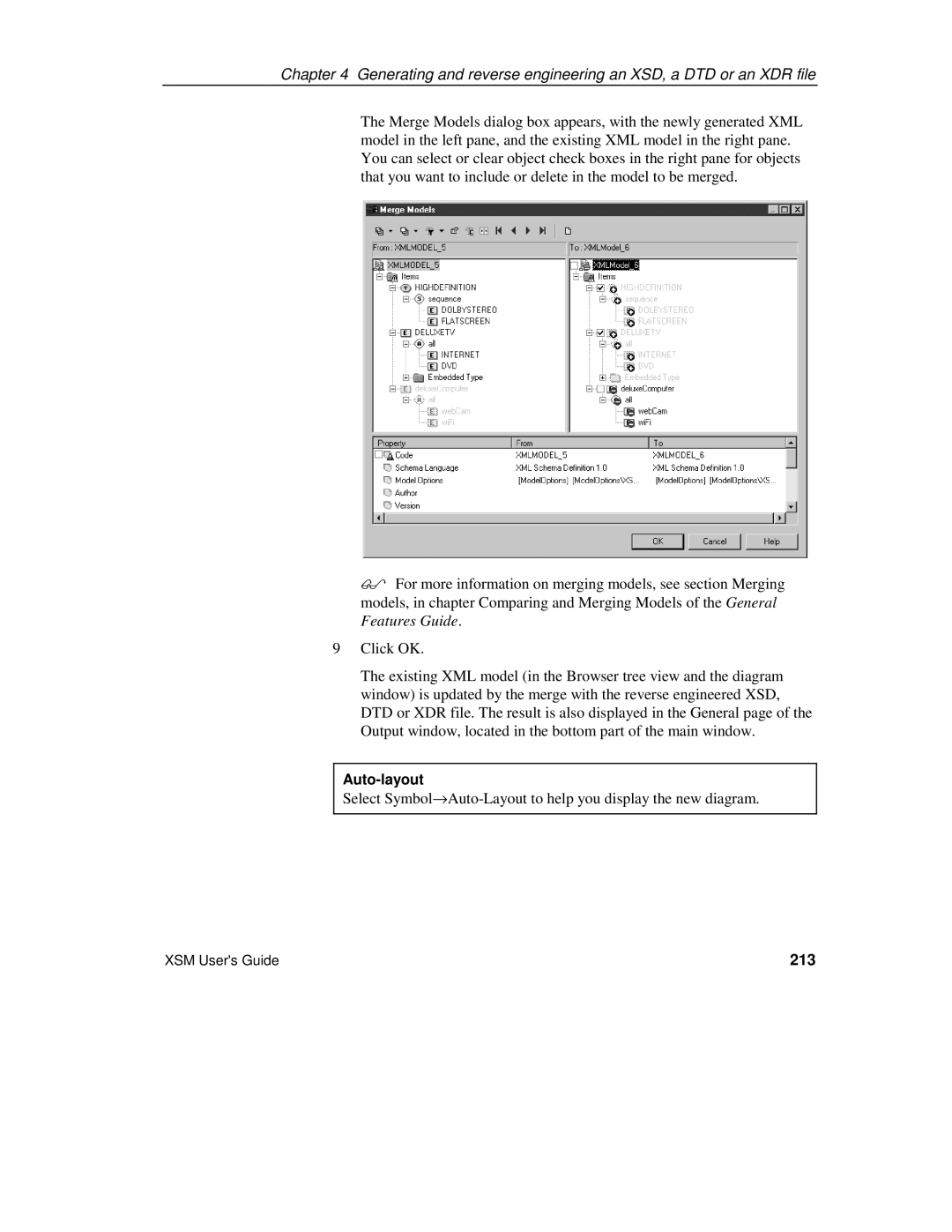 Sybase XML manual Auto-layout, 213 