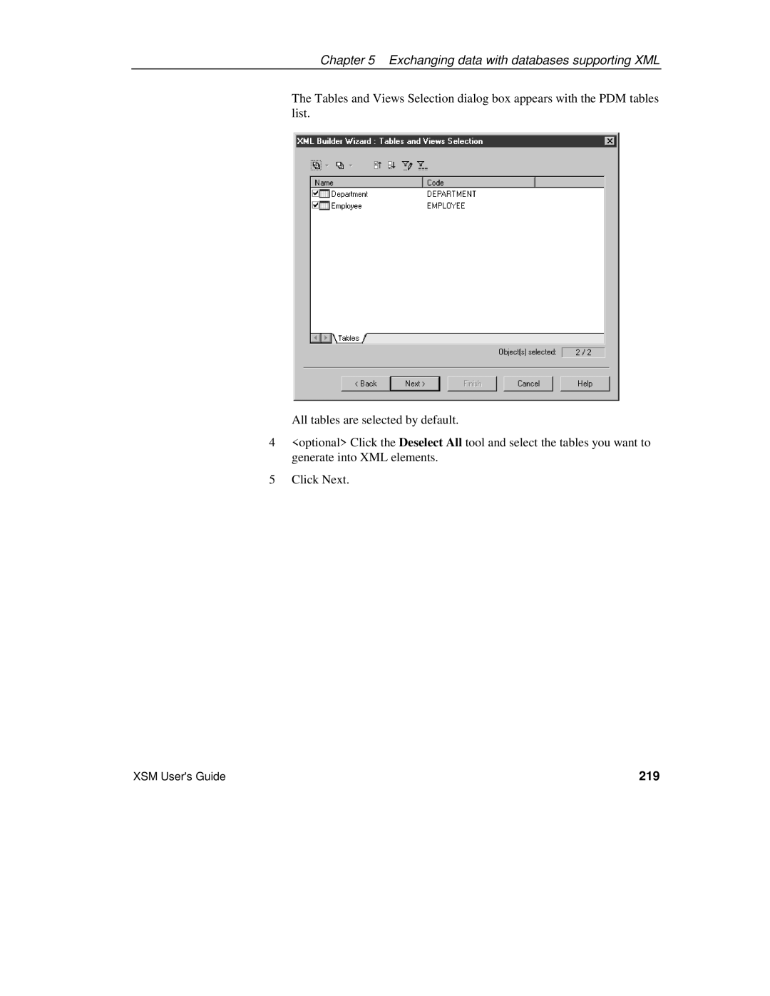 Sybase XML manual 219 