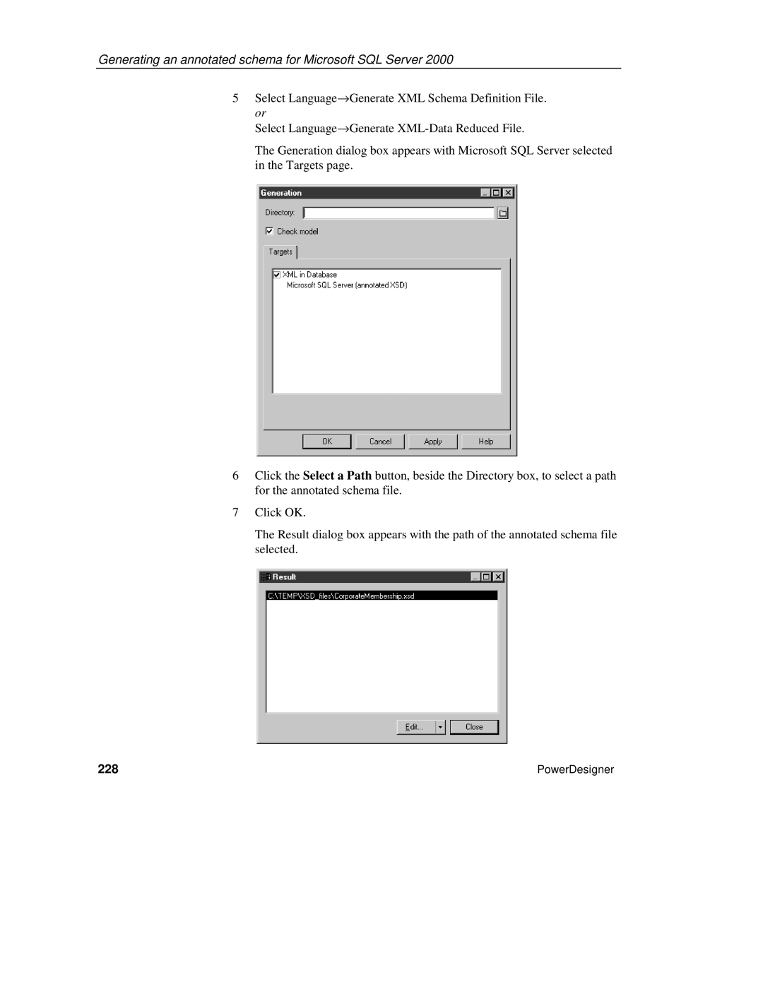 Sybase XML manual 228 