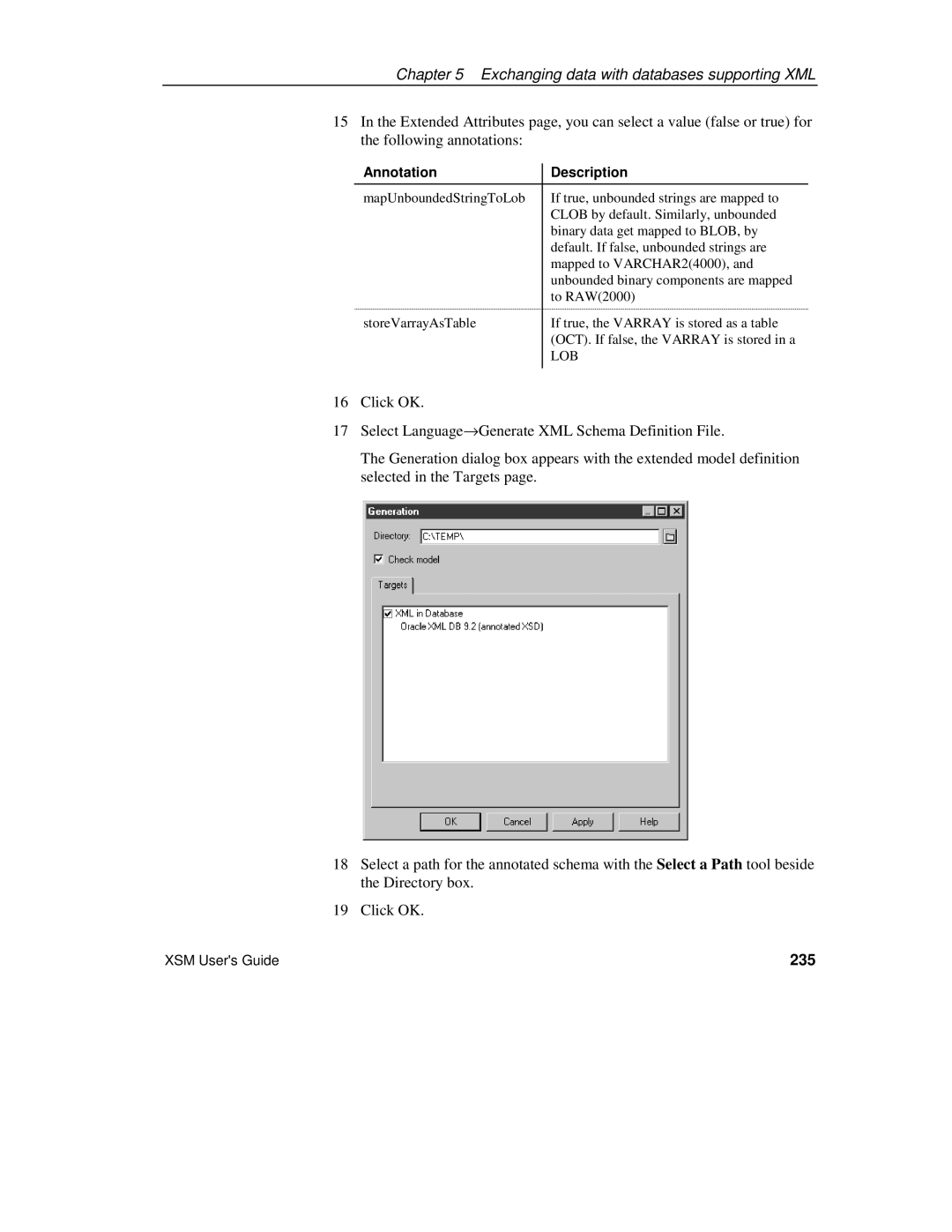 Sybase XML manual 235 