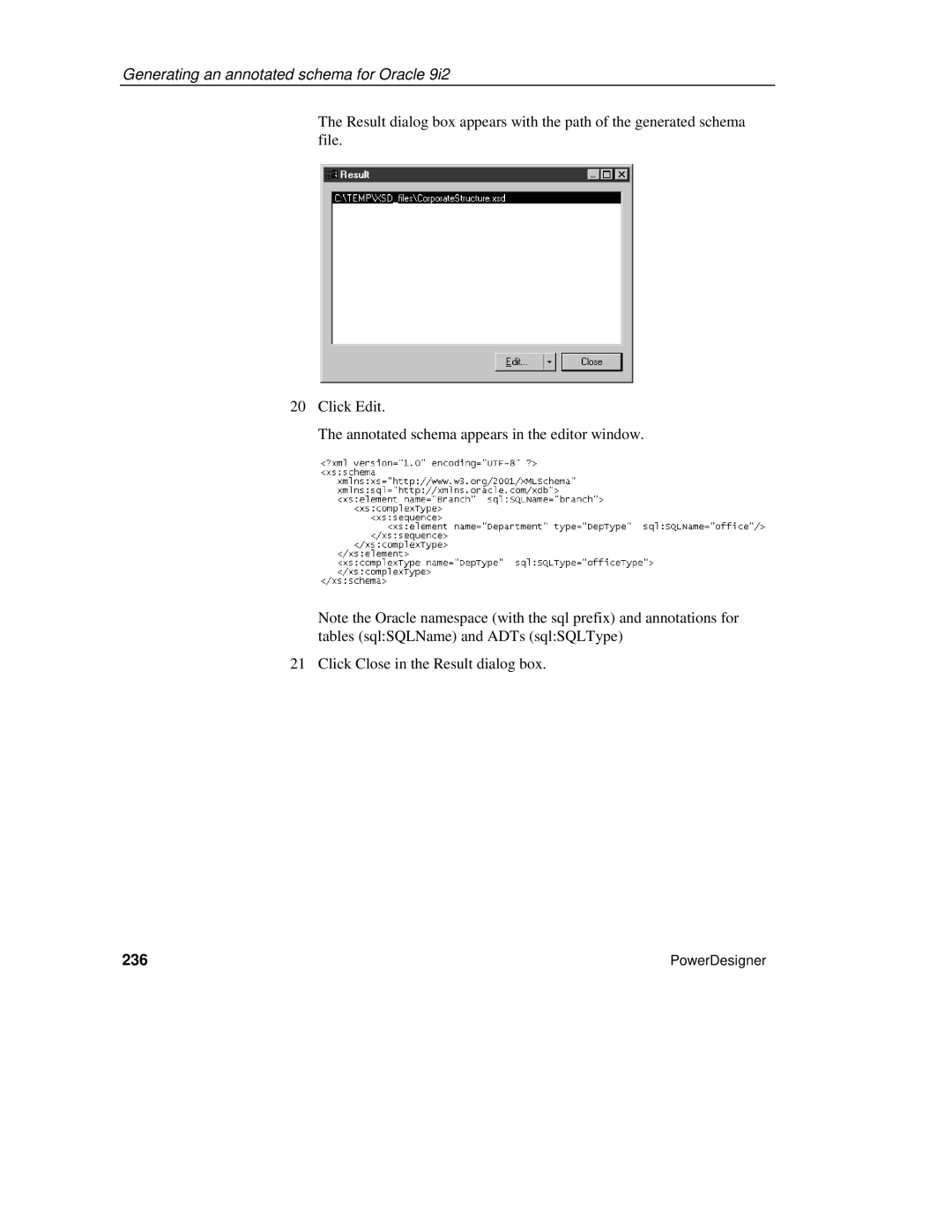 Sybase XML manual 236 