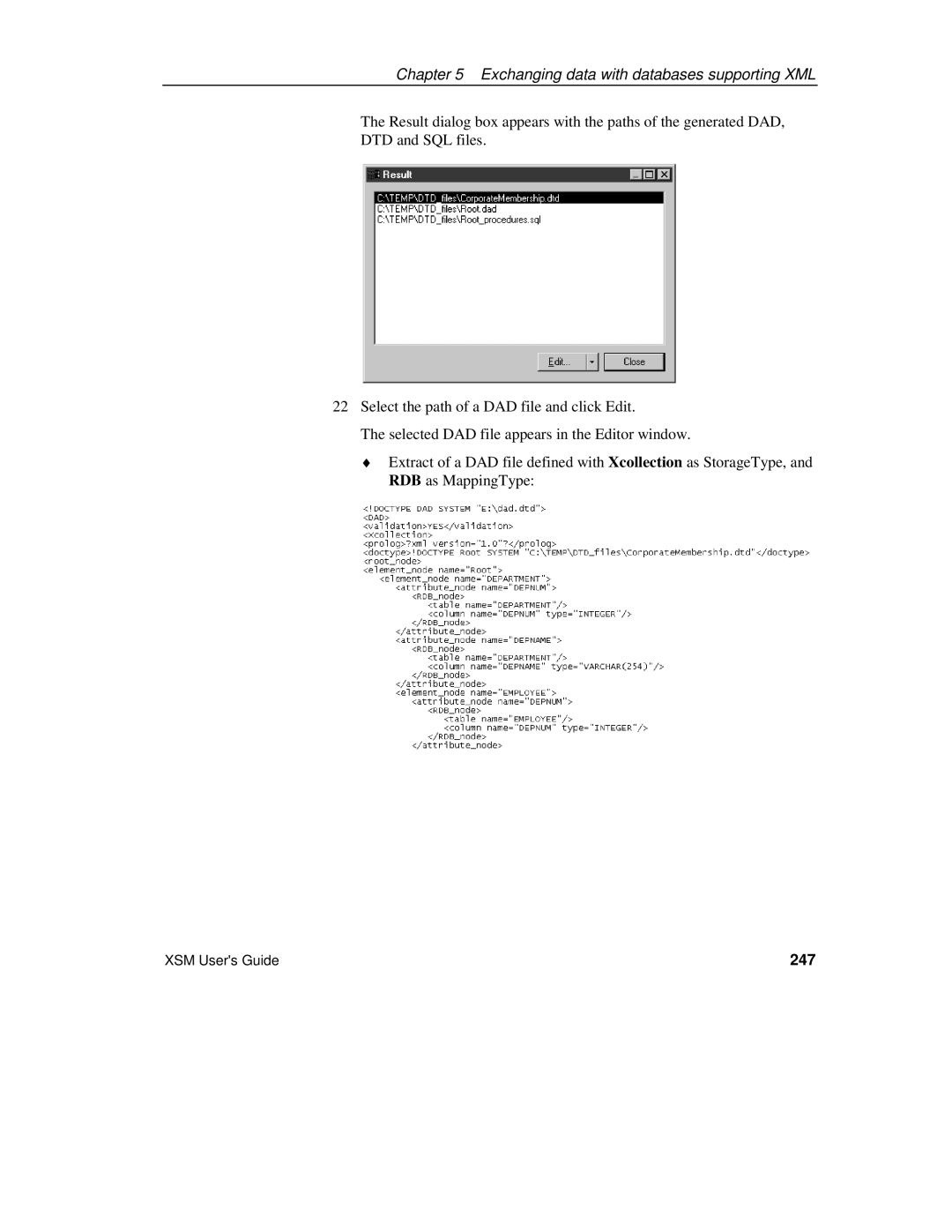 Sybase XML manual 247 