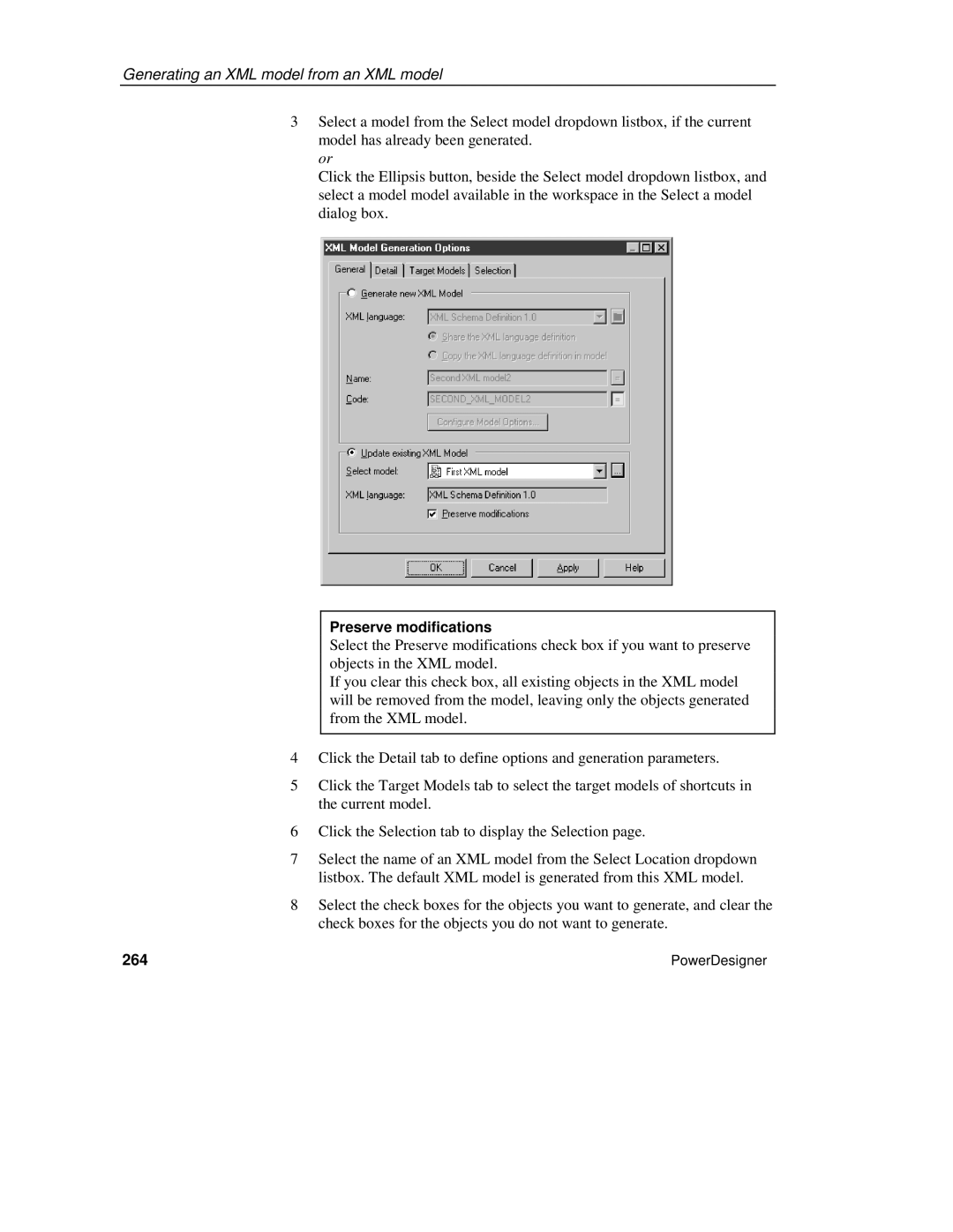 Sybase XML manual Preserve modifications, 264 