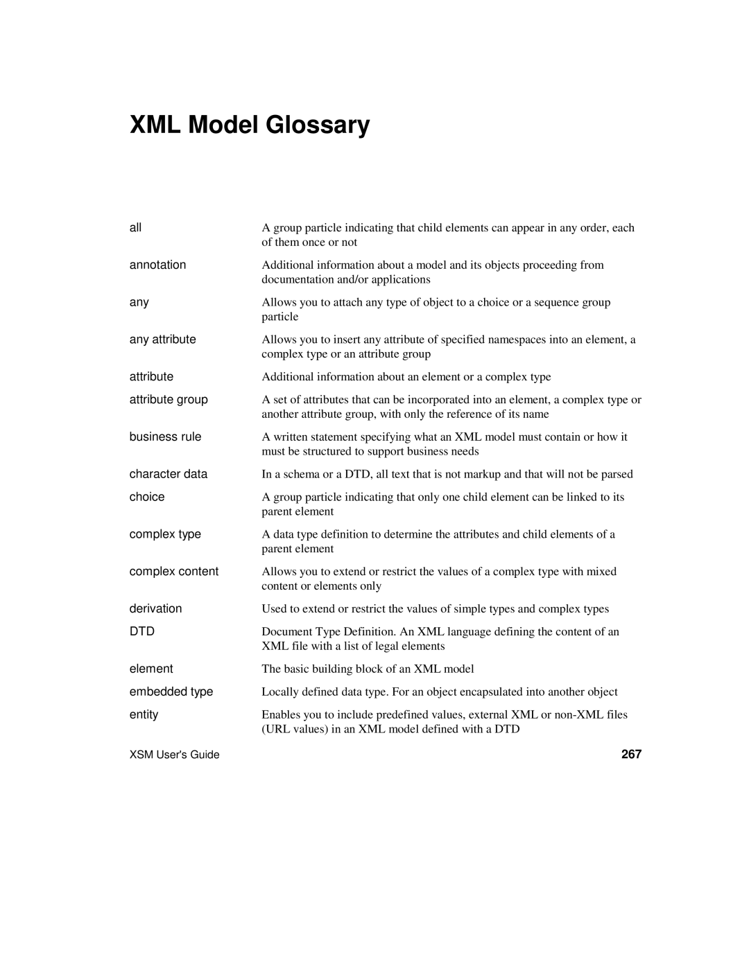 Sybase XML manual 267 