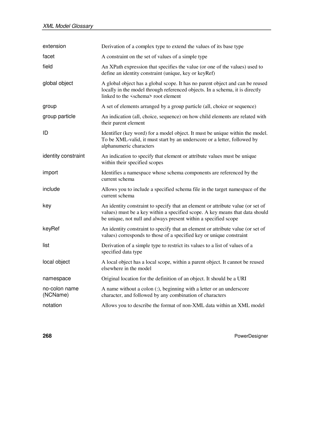 Sybase XML manual 268 