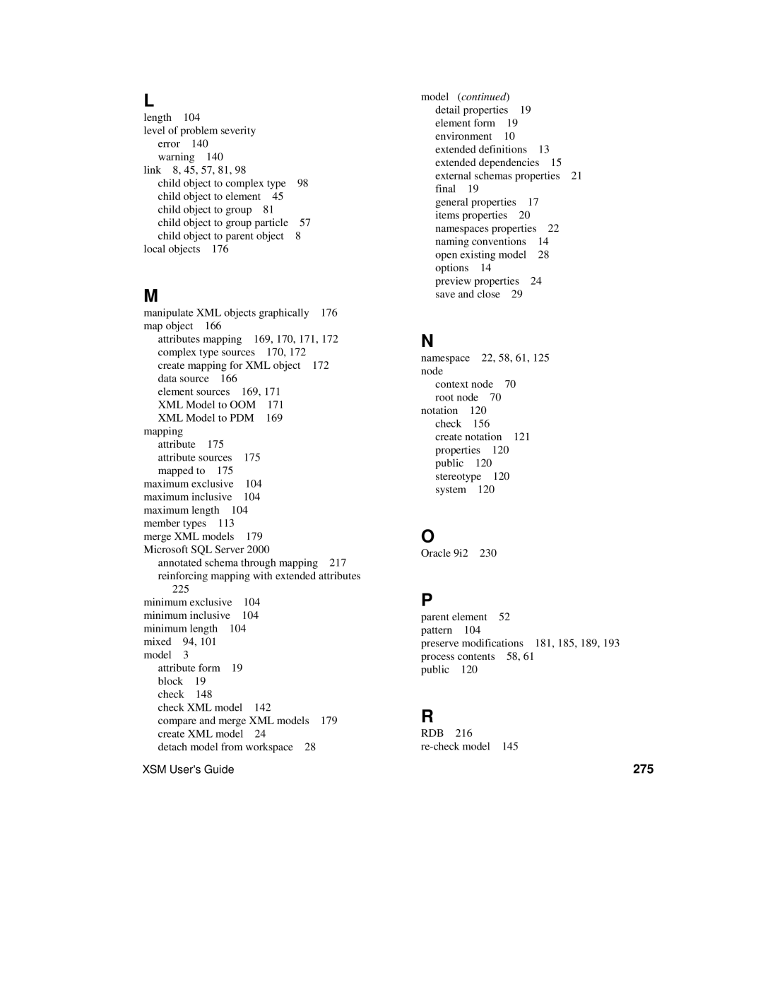 Sybase XML manual 275 