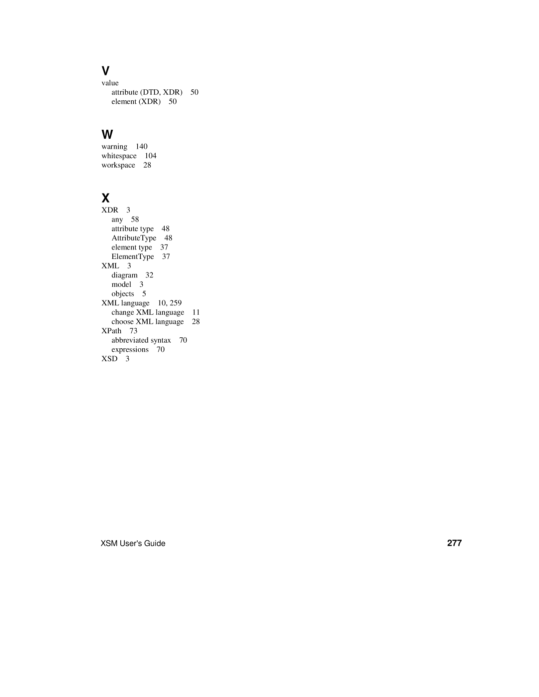 Sybase XML manual 277, Xml 