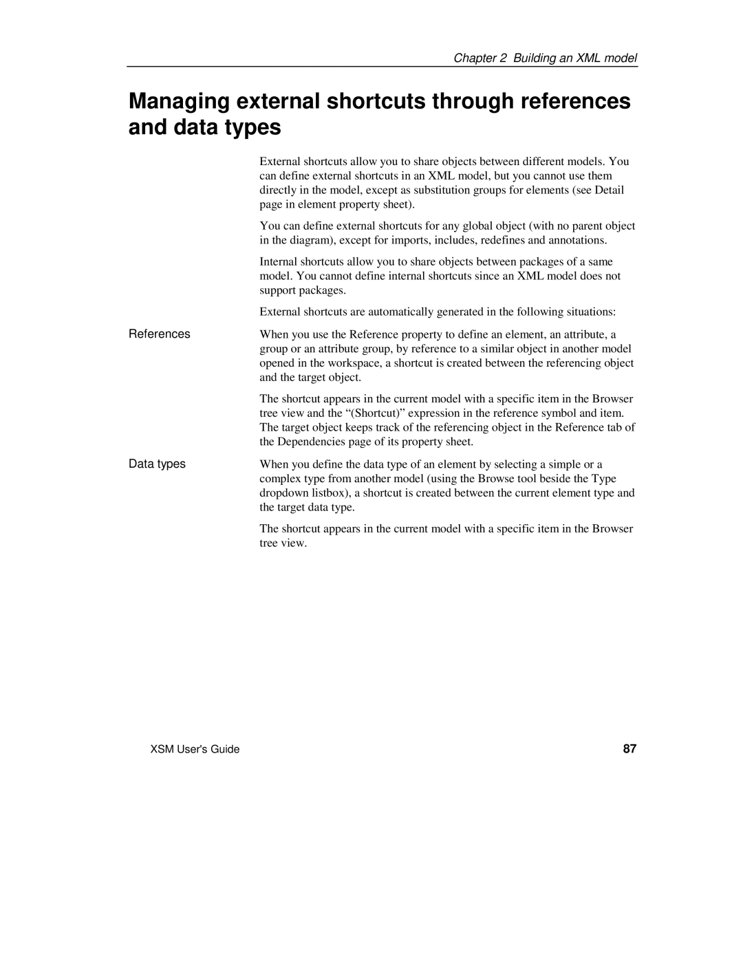 Sybase XML manual References, Data types 