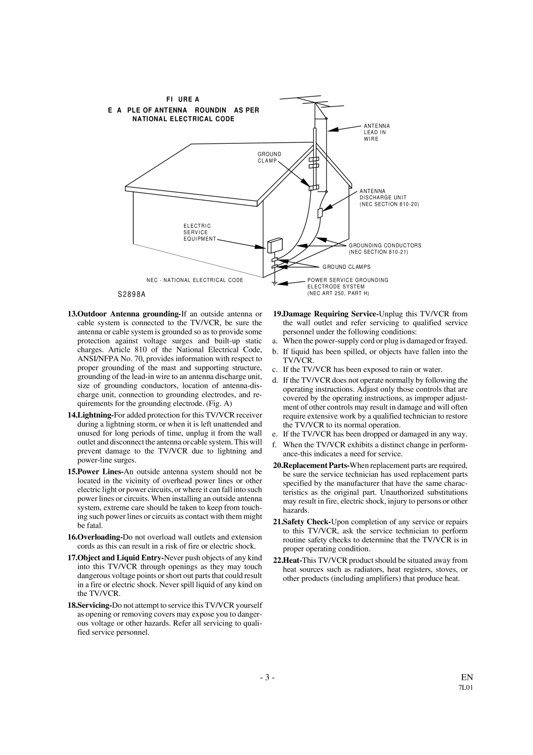 Sylvania 3819LC owner manual S2 8 9 8 a 