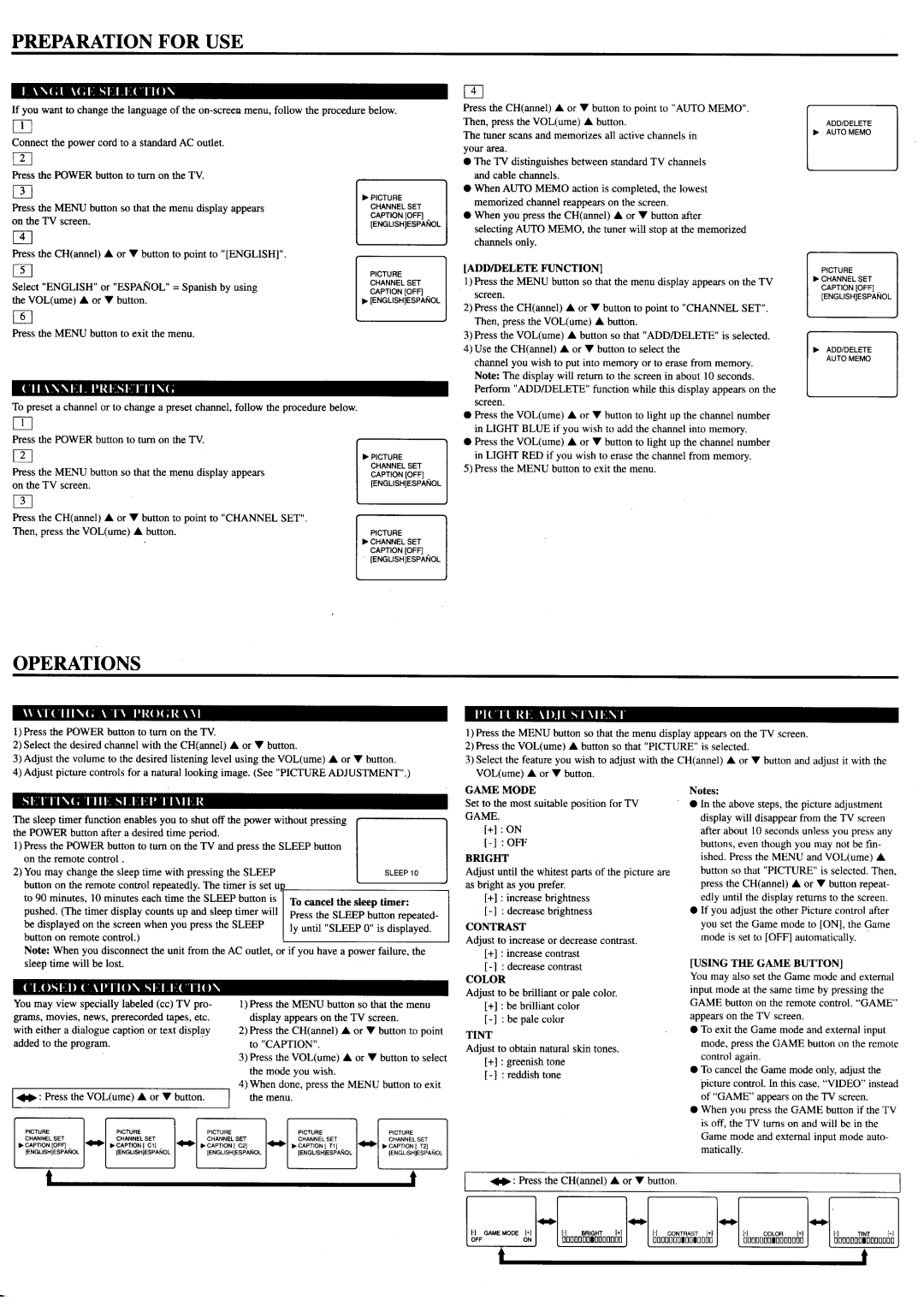 Sylvania 4919LT manual 