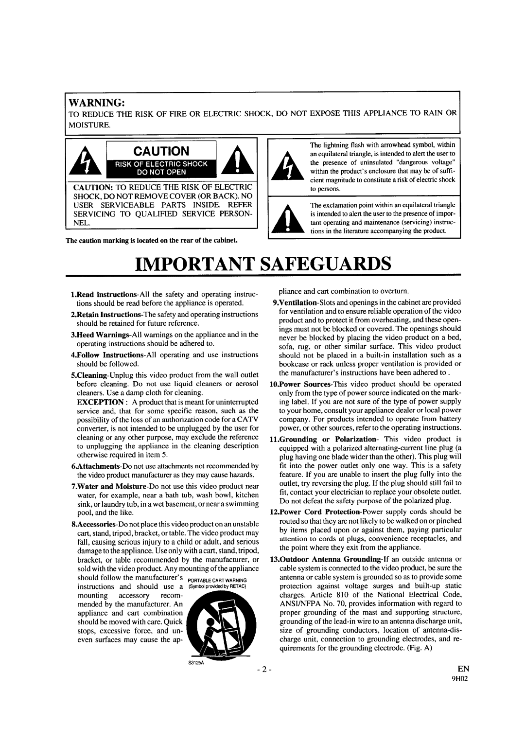 Sylvania 6120PA manual 