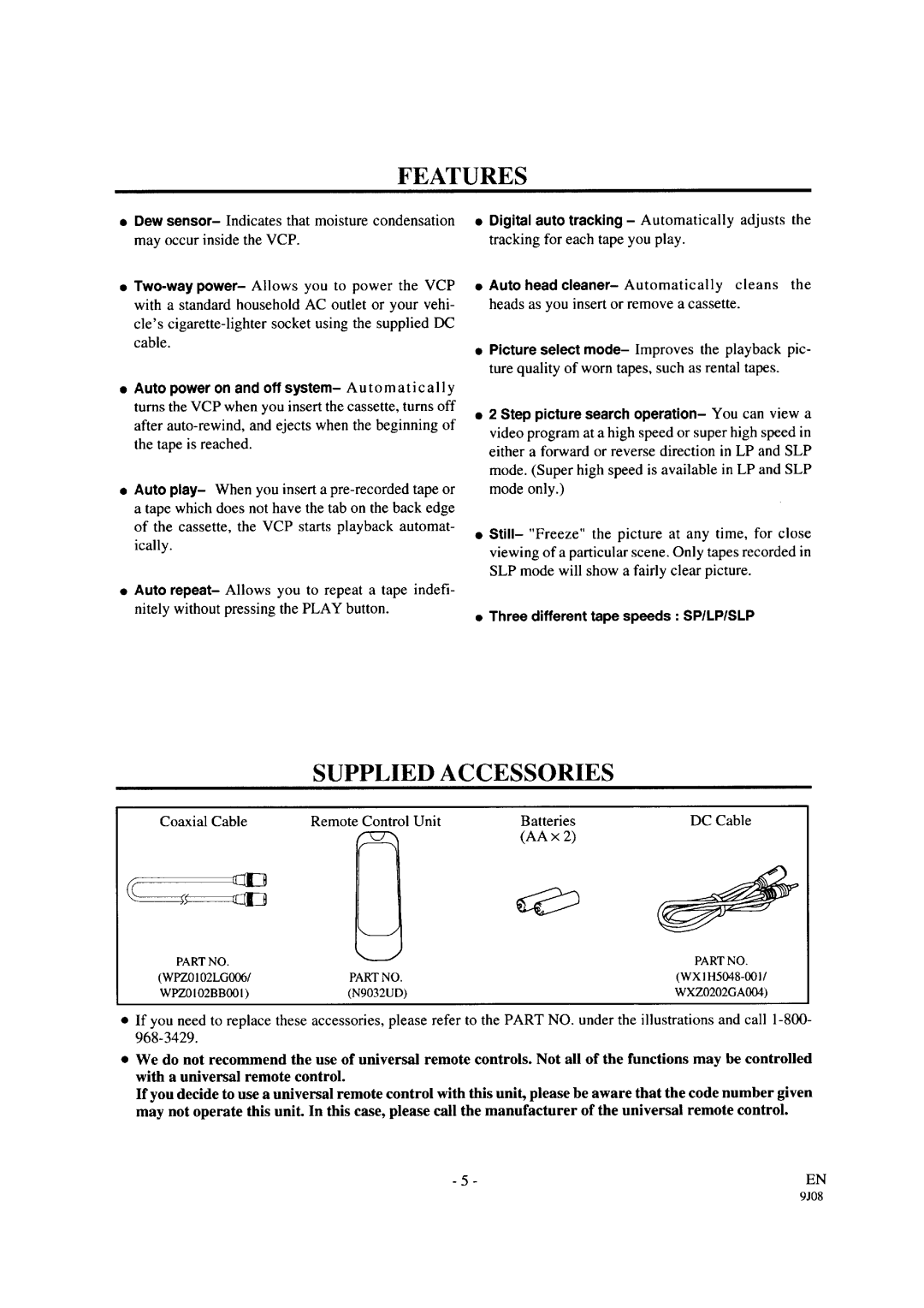 Sylvania 6120PA manual 