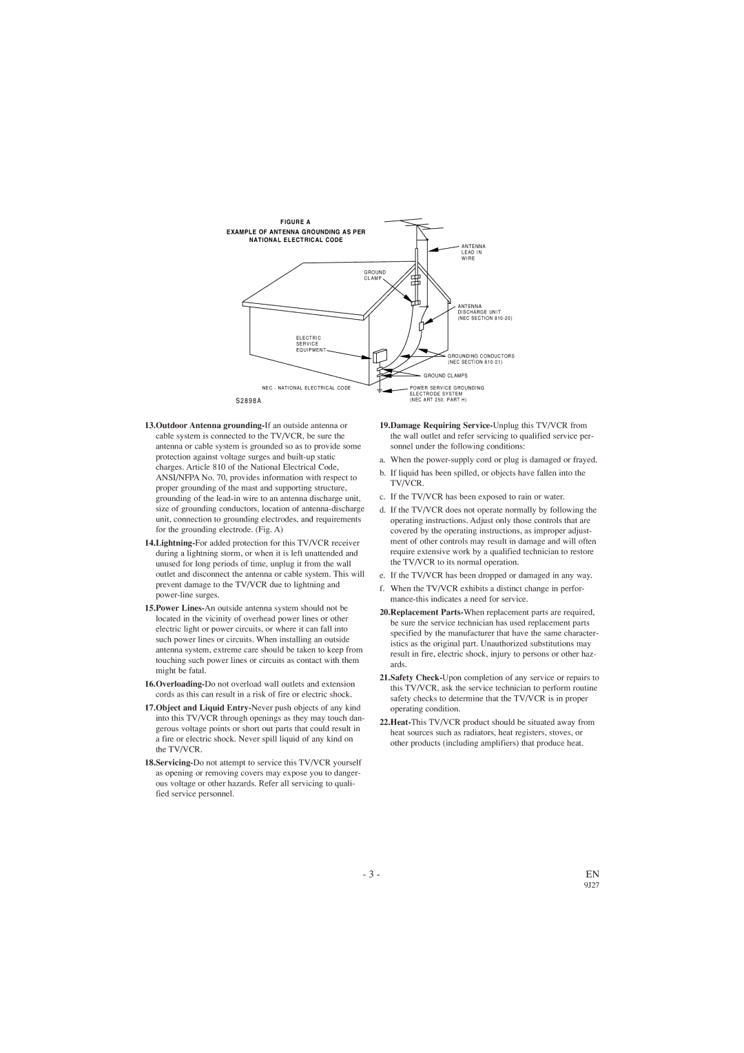 Sylvania 6309CC owner manual S2 8 9 8 a 