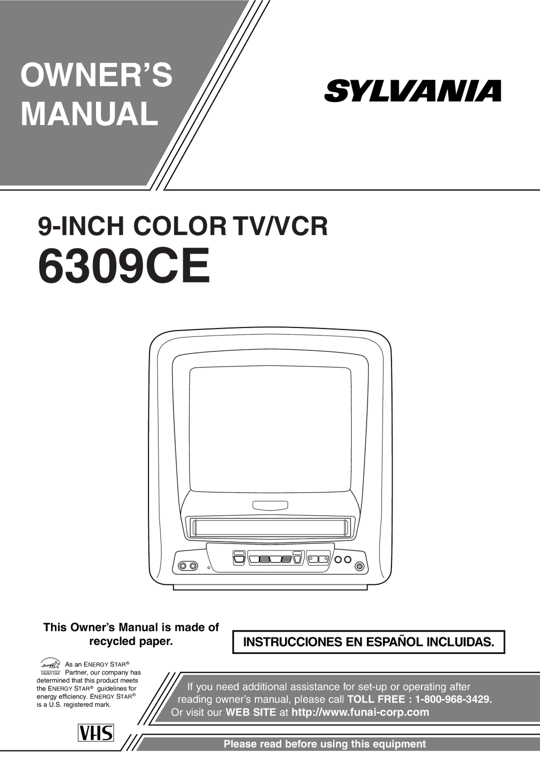 Sylvania 6309CE owner manual 