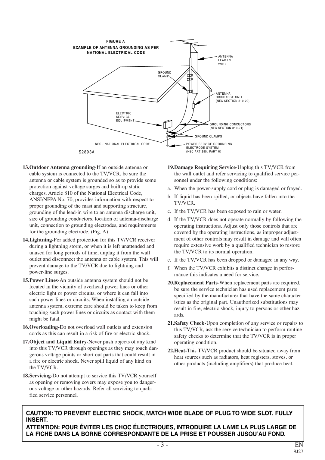 Sylvania 6309CE owner manual S2 8 9 8 a 