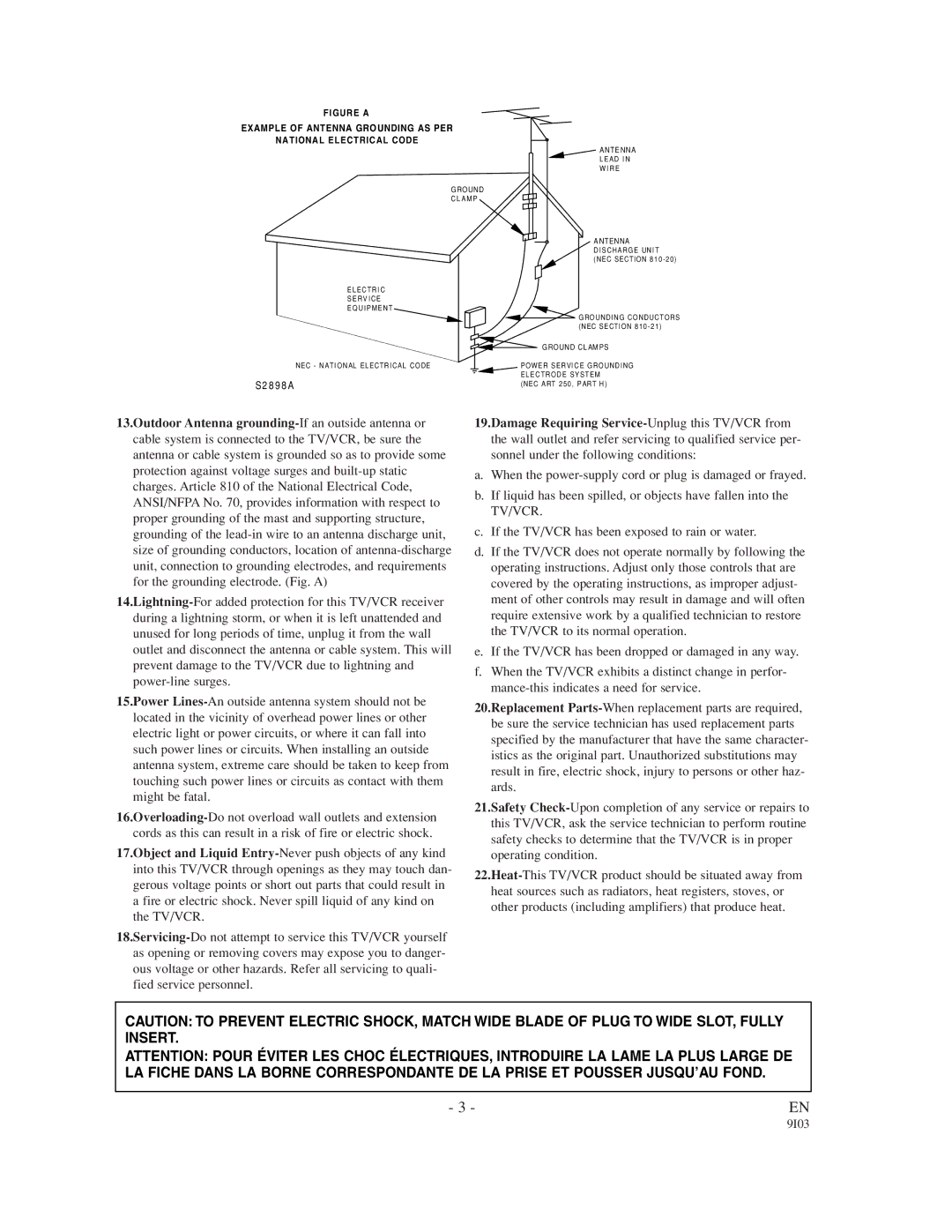 Sylvania 6313CC owner manual S2 8 9 8 a 