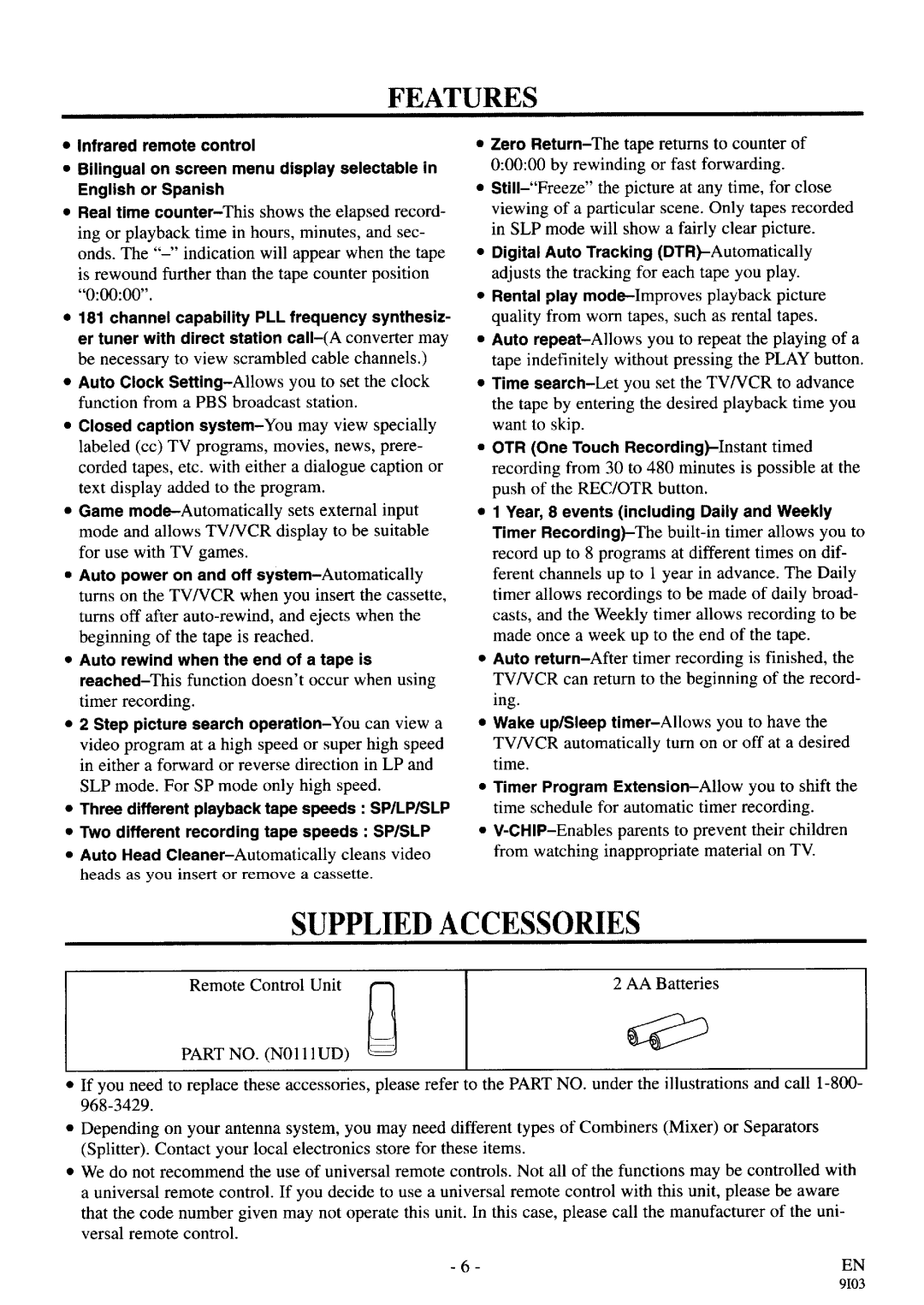 Sylvania 6319CA manual 