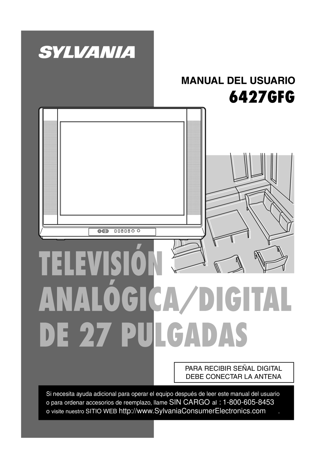 Sylvania 6427GFG owner manual Para Recibir Señal Digital Debe Conectar LA Antena 