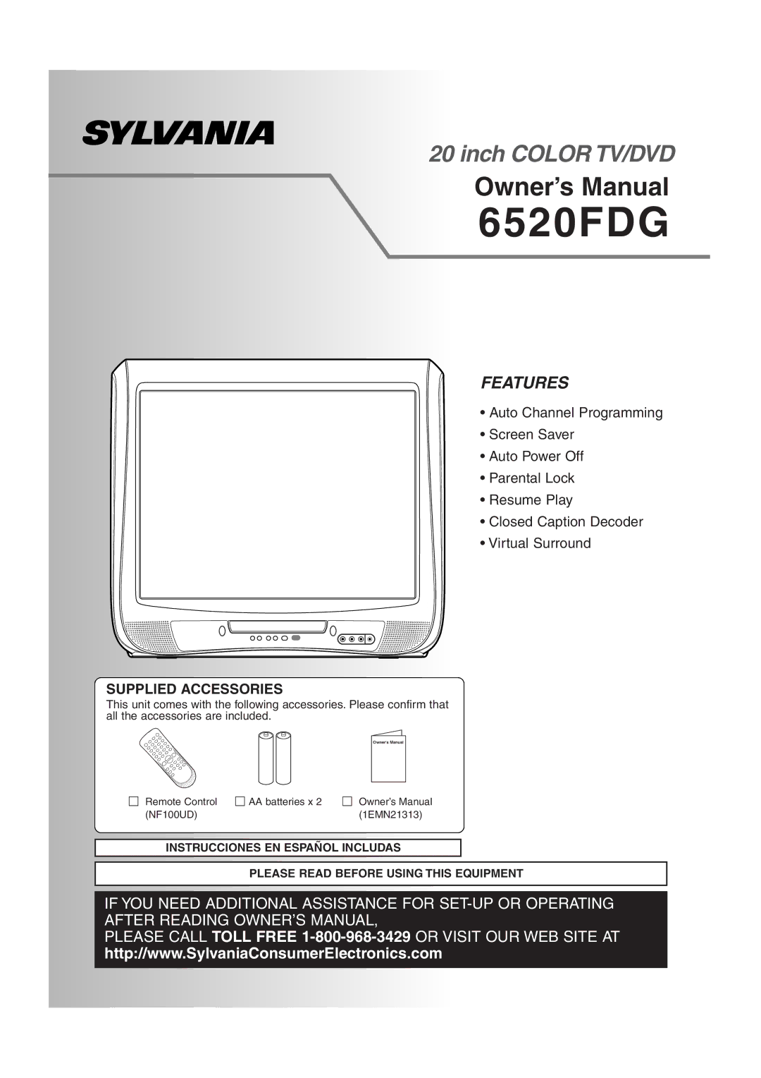 Sylvania 6520FDG owner manual 