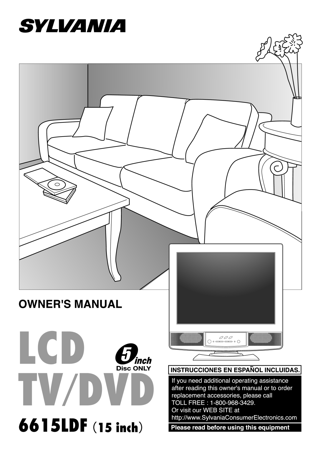 Sylvania 6615LDF manual 