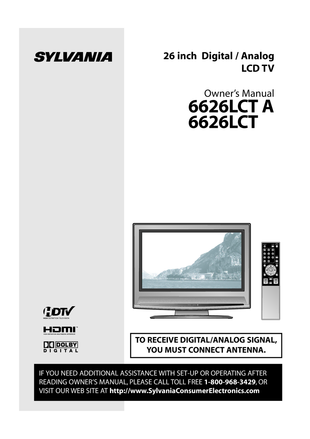 Sylvania owner manual 6626LCT a 6626LCT 