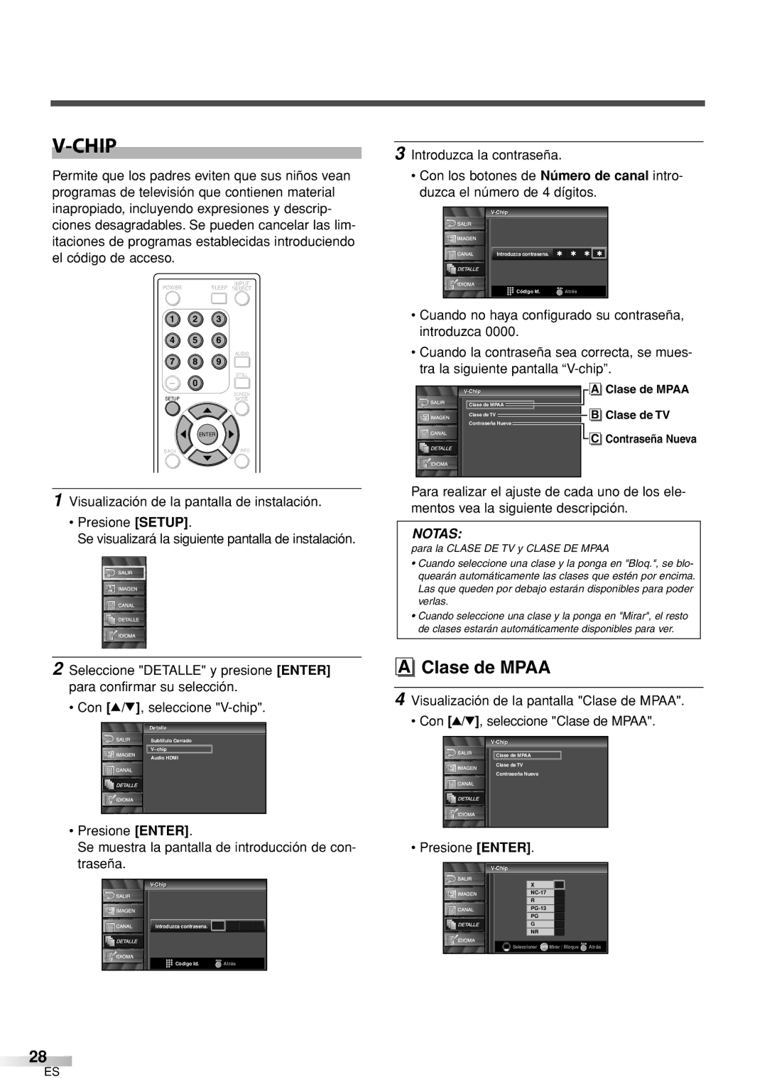 Sylvania 6626LCT owner manual Seleccione Detalle y presione Enter, Introduzca contrasena 