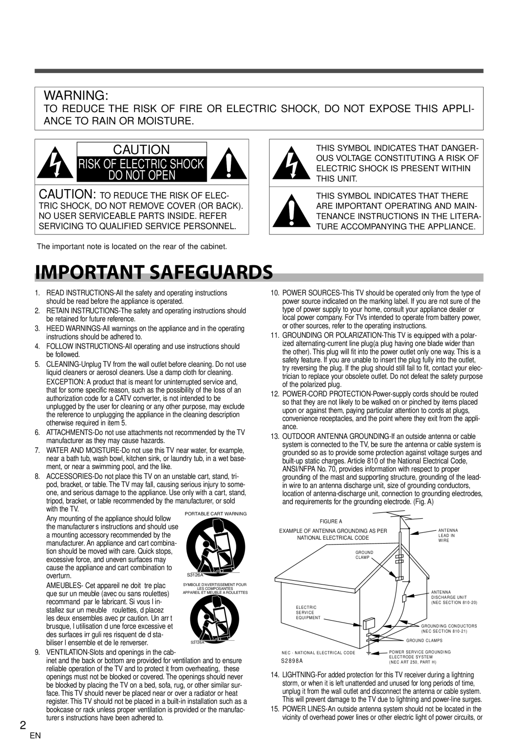 Sylvania 6626LCT owner manual Important Safeguards 