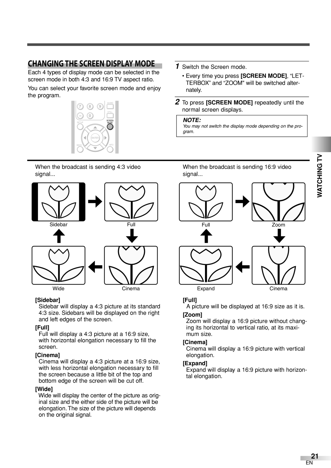 Sylvania 6626LCT owner manual Watching TV 