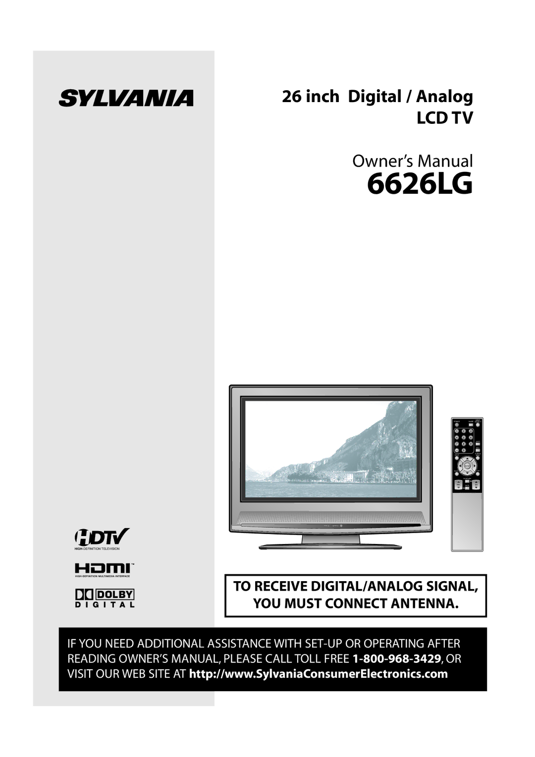 Sylvania 6626LG owner manual 