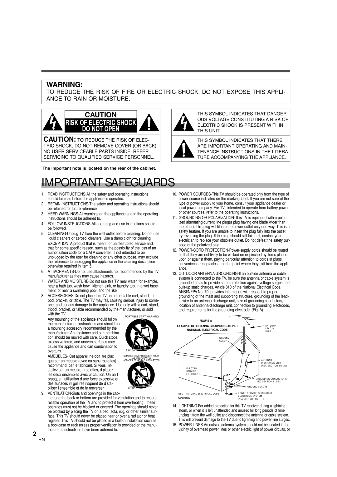 Sylvania 6626LG owner manual Important Safeguards 