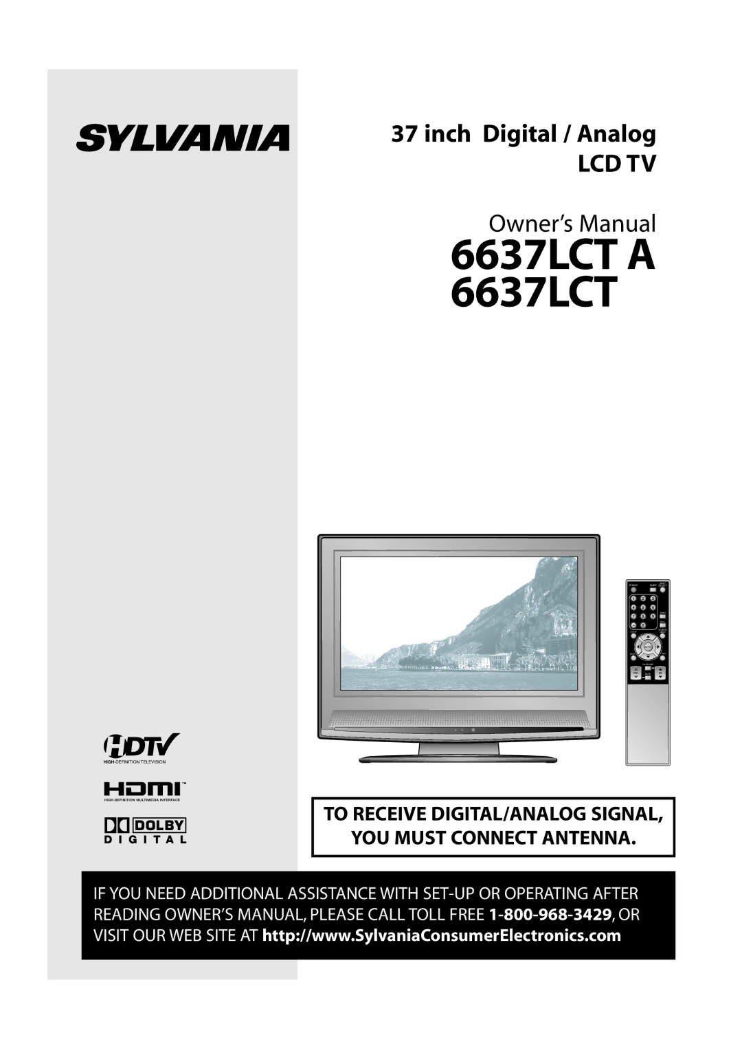 Sylvania 6637LCT A owner manual 6637LCT a 6637LCT 