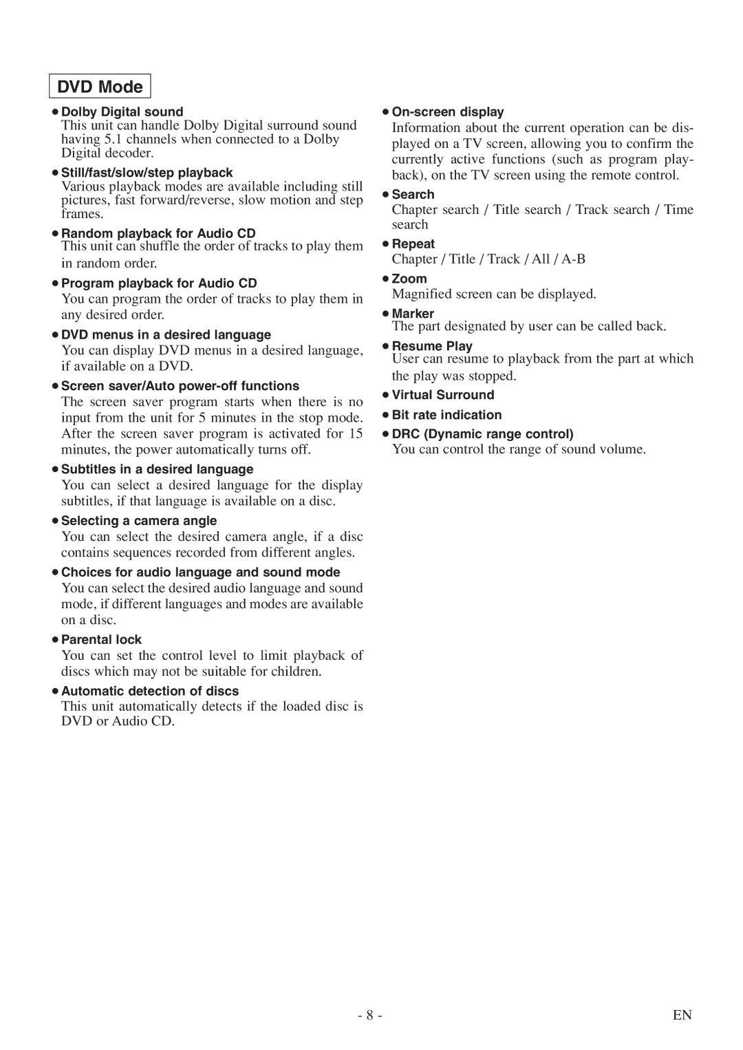 Sylvania 6724FDF owner manual DVD Mode 