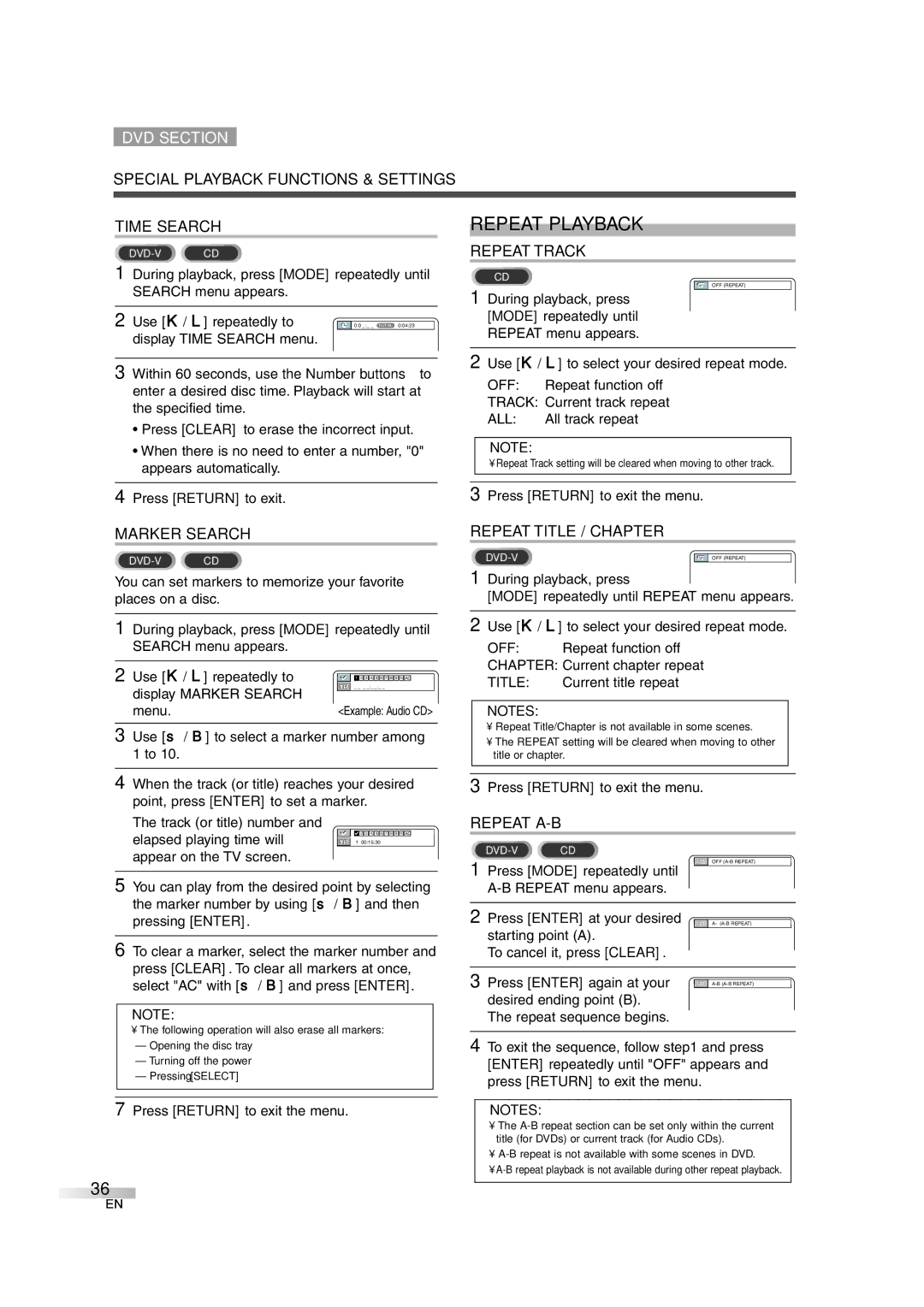 Sylvania 6727DG owner manual Repeat Playback 