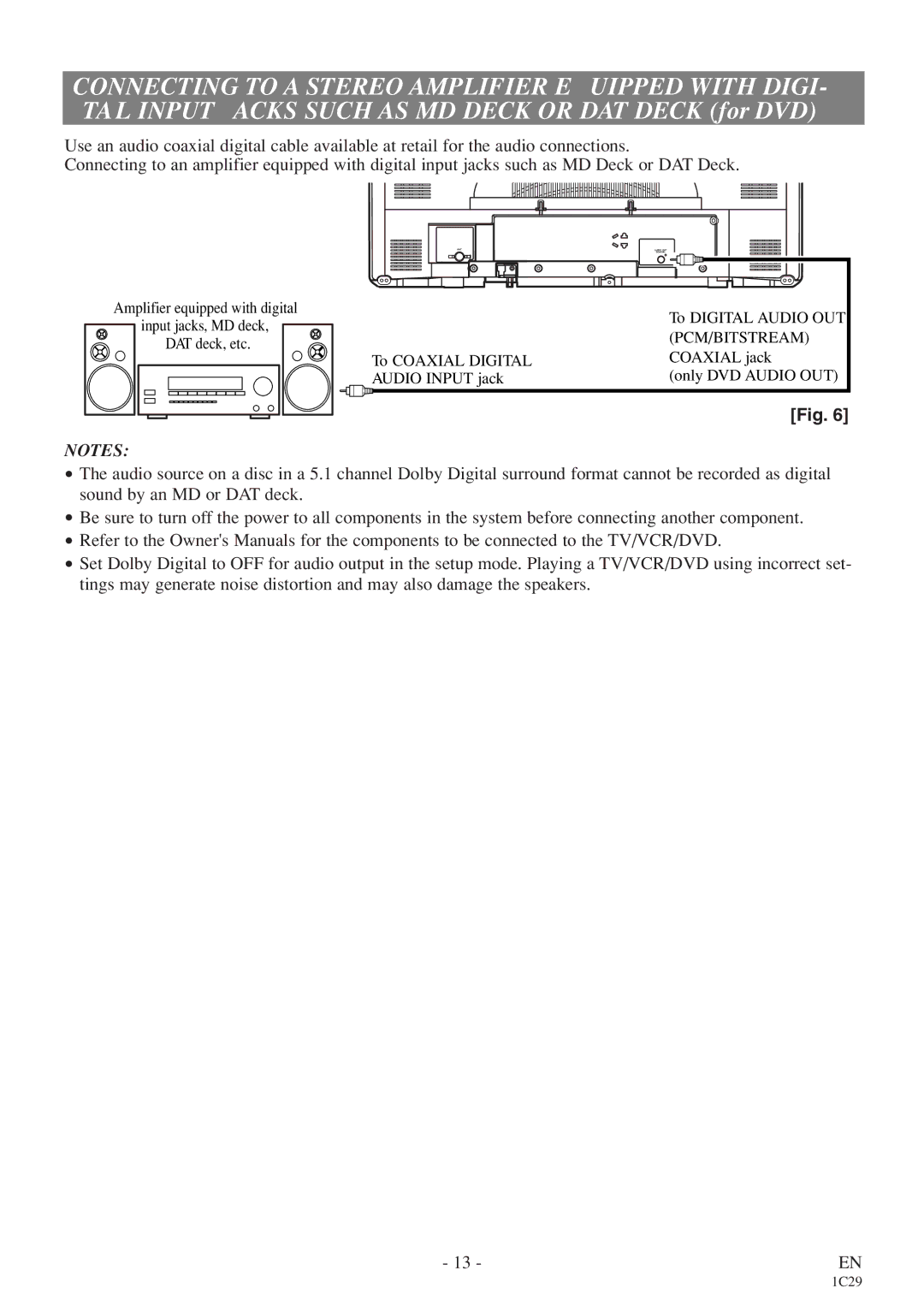 Sylvania 6727FDE owner manual Pcm/Bitstream 