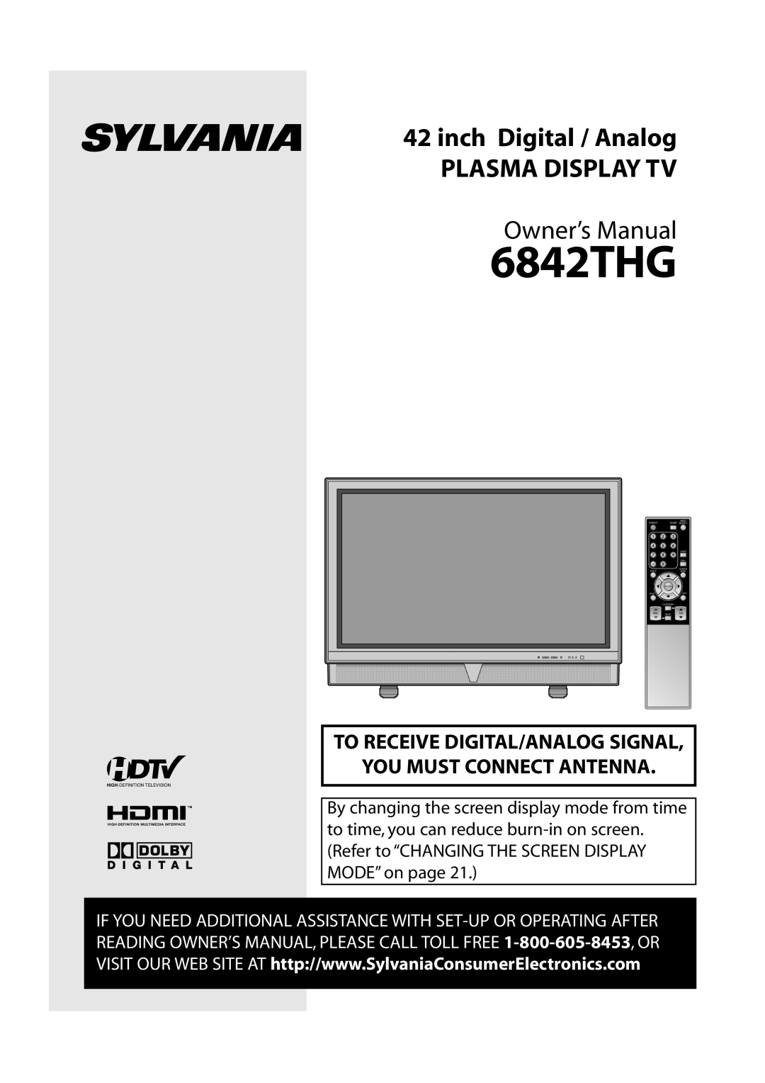 Sylvania 6842THG owner manual 