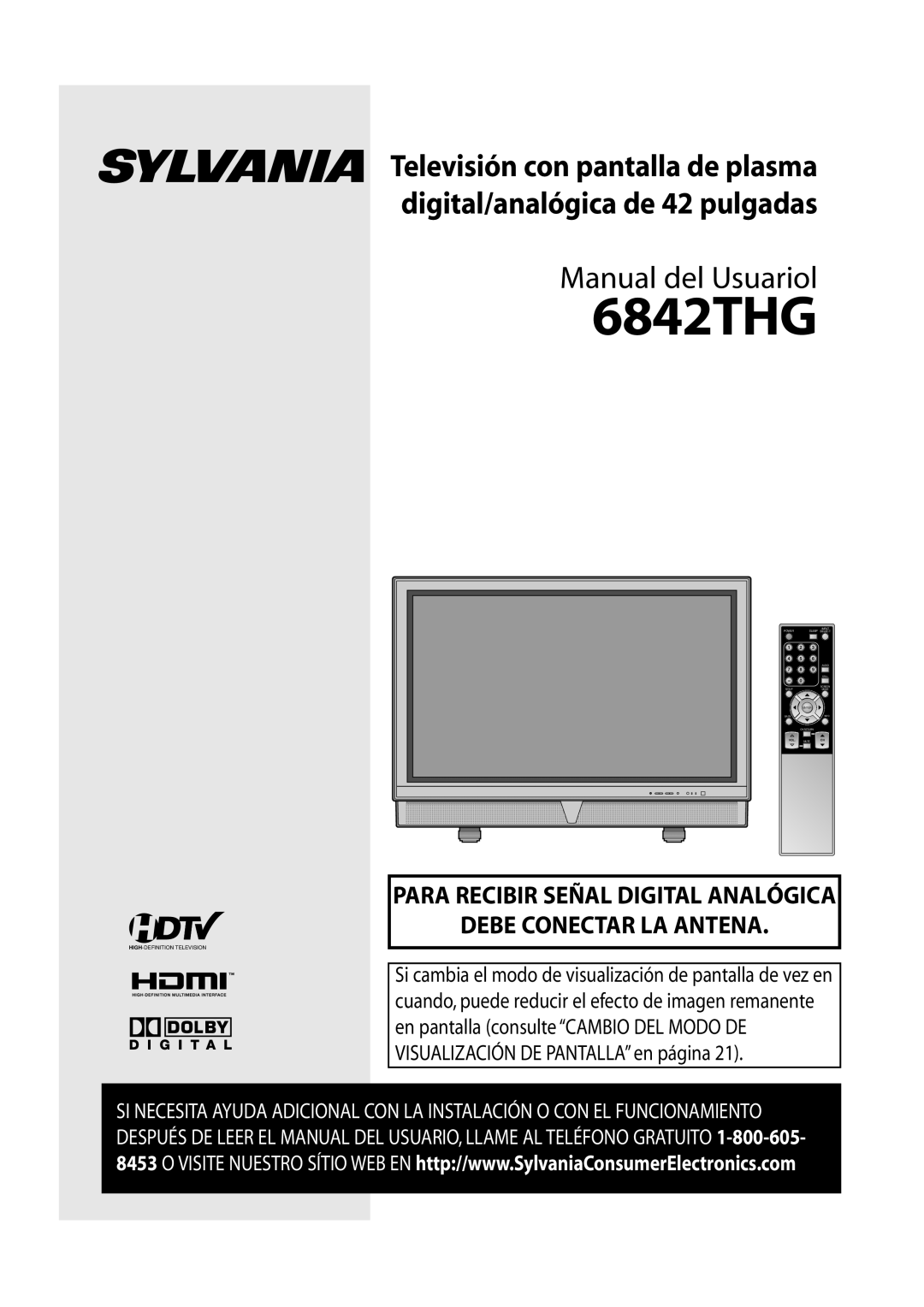 Sylvania 6842THG owner manual Manual del Usuariol 