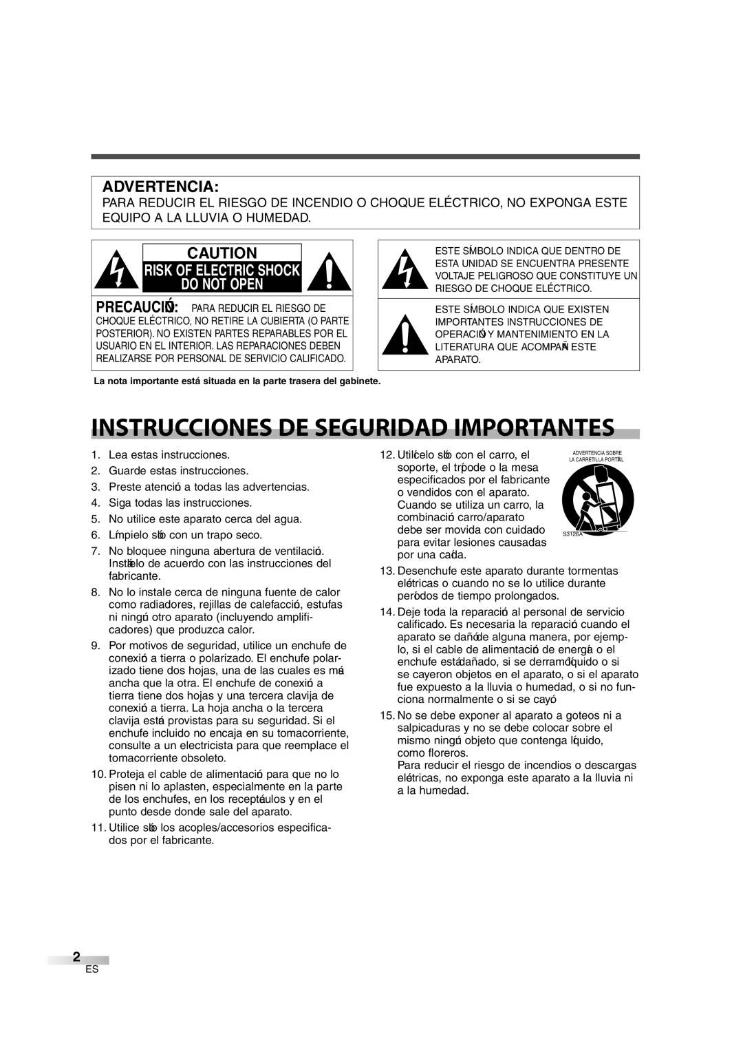 Sylvania 6842THG Lea estas instrucciones, Guarde estas instrucciones, Preste atención a todas las advertencias, Fabricante 