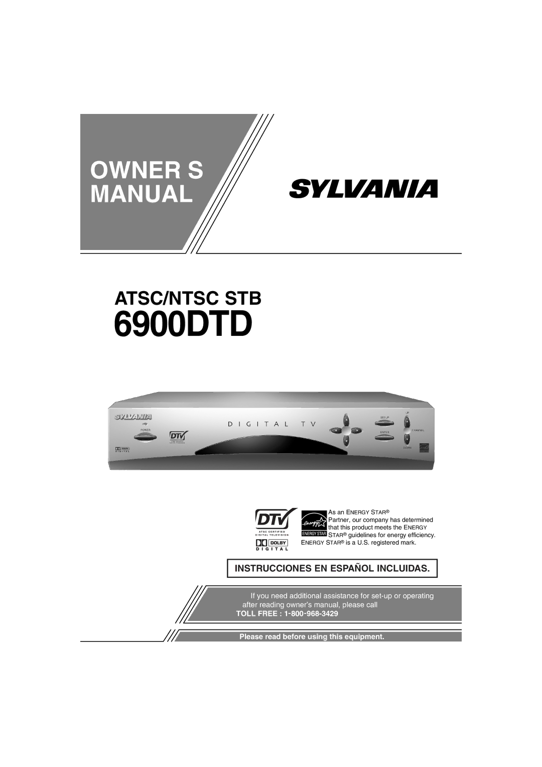 Sylvania 6900DTD owner manual 