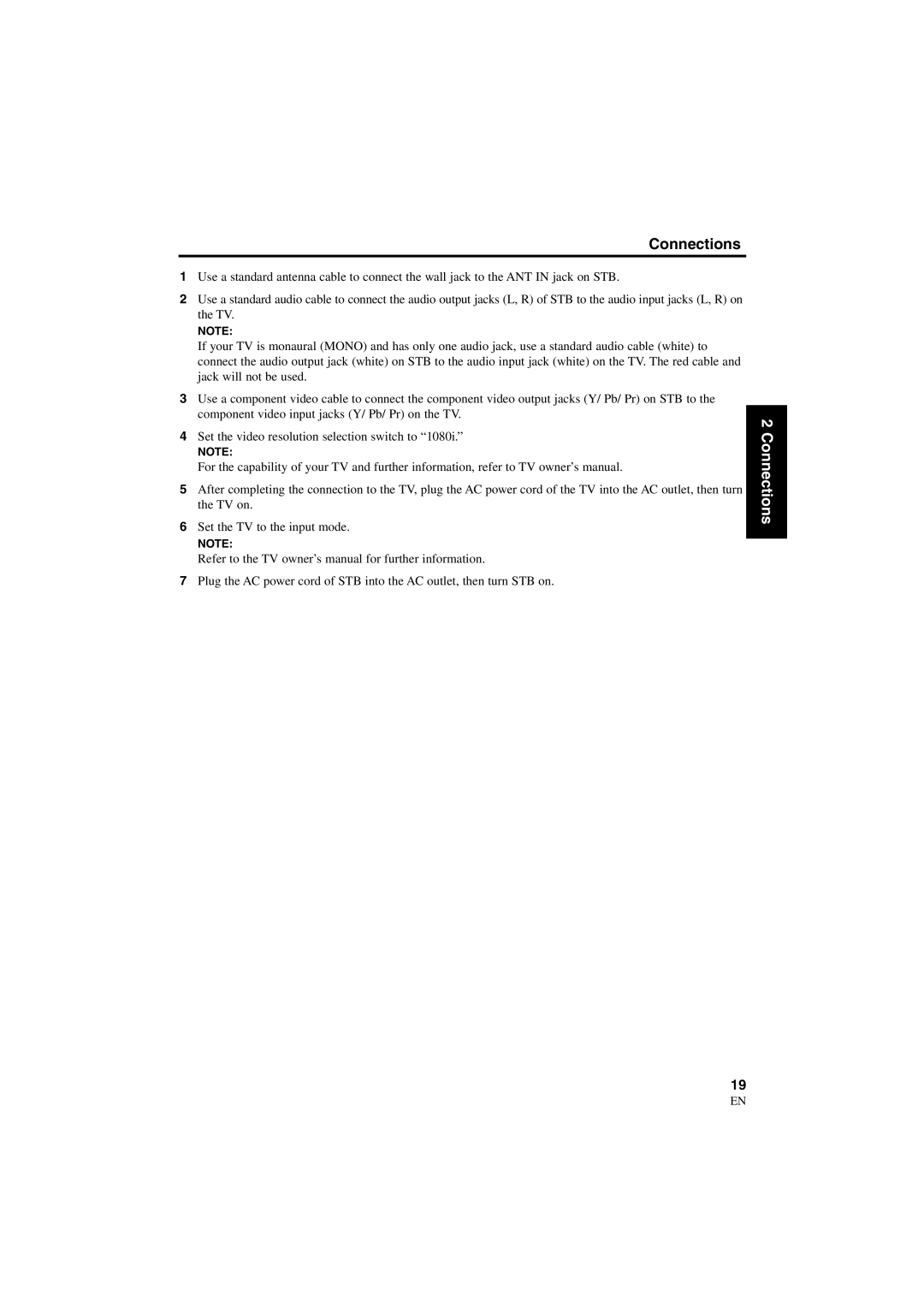 Sylvania 6900DTD owner manual Connections 