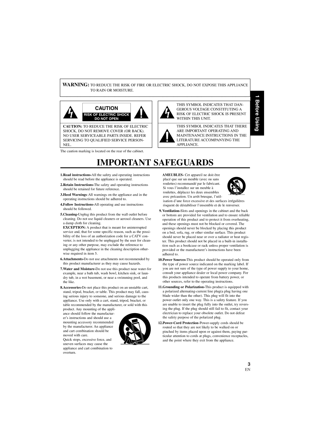 Sylvania 6900DTD owner manual Important Safeguards 