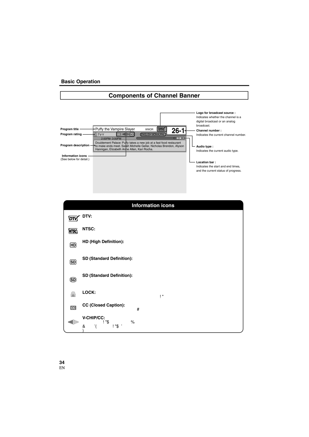 Sylvania 6900DTD owner manual Dtv, Lock 