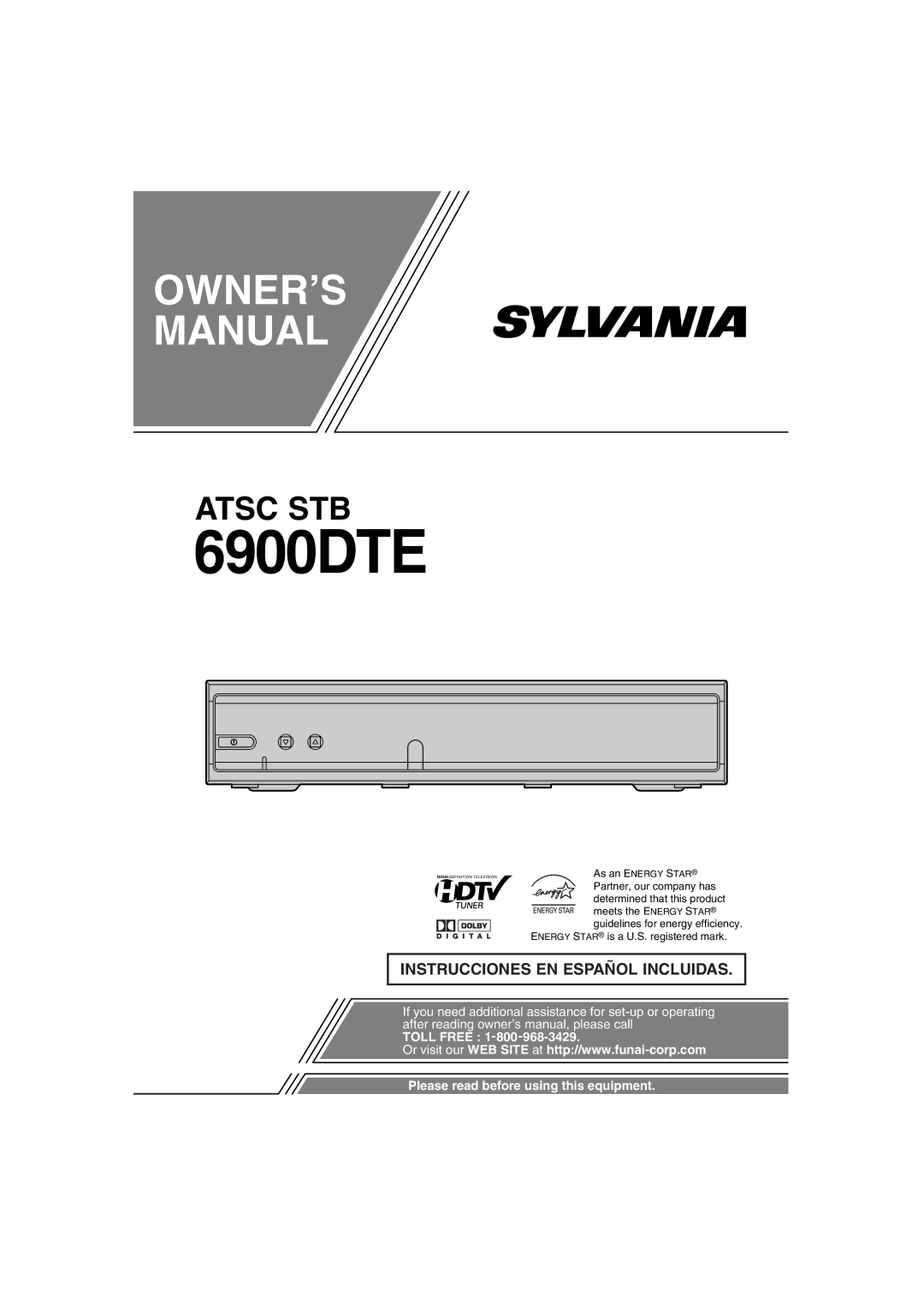 Sylvania 6900DTE owner manual 