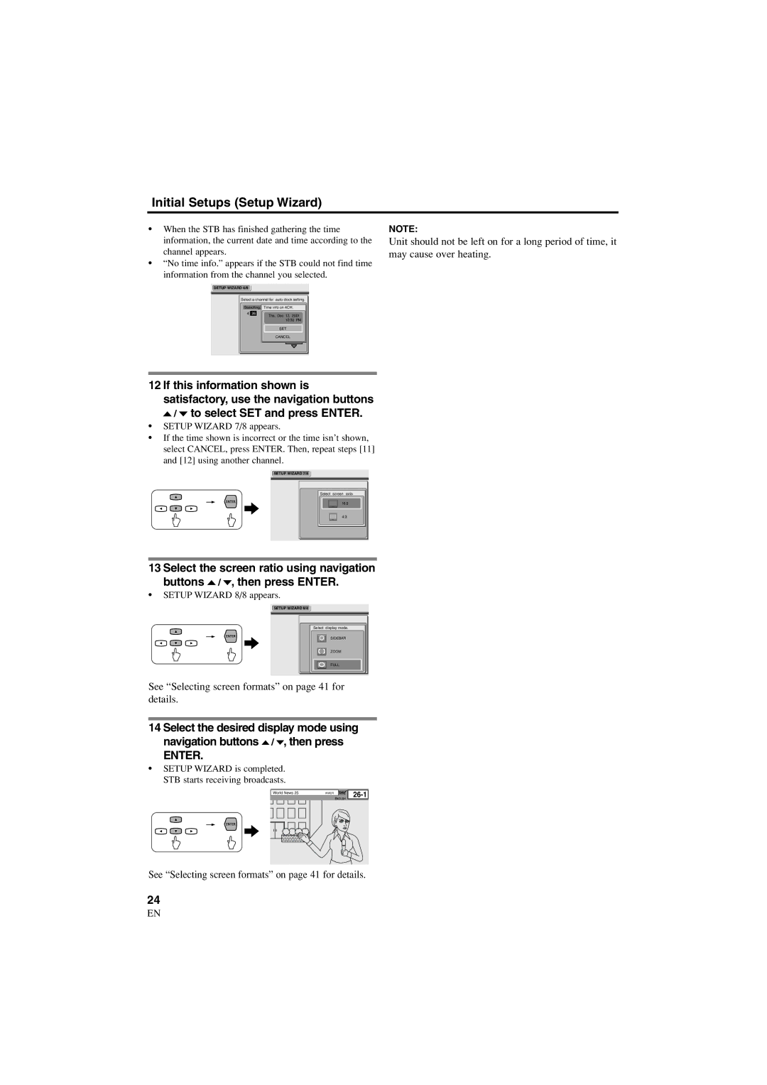 Sylvania 6900DTE owner manual To select SET and press Enter, Setup Wizard 8/8 appears 