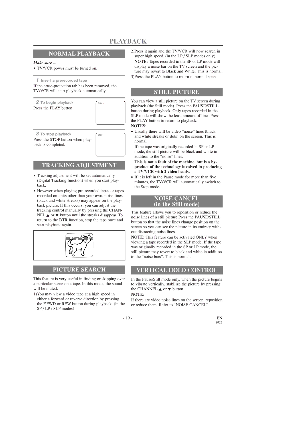 Sylvania C6309CD owner manual Playback 