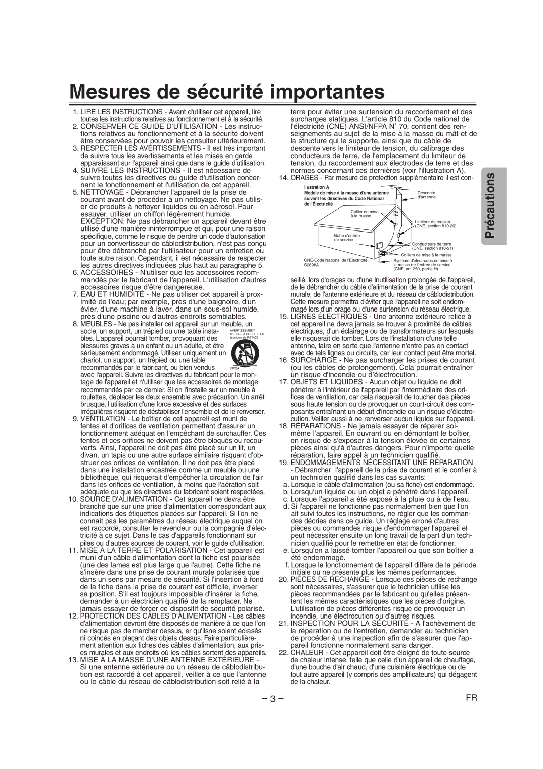 Sylvania CDVC90DP Conserver CE Guide Dutilisation Les instruc, Tions relatives au fonctionnement et à la sécurité doivent 