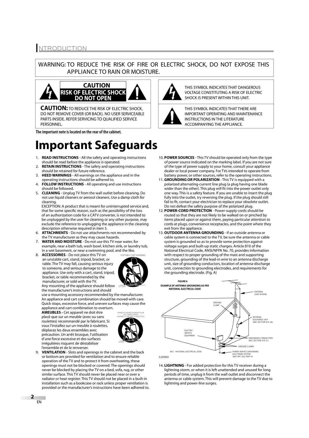 Sylvania CR202SL8 owner manual Introduction, Important Safeguards, Risk Of Electric Shock Do Not Open 
