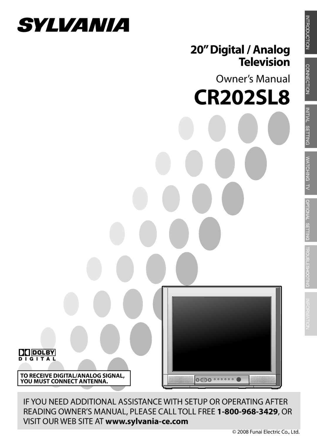 Sylvania CR202SL8 owner manual 